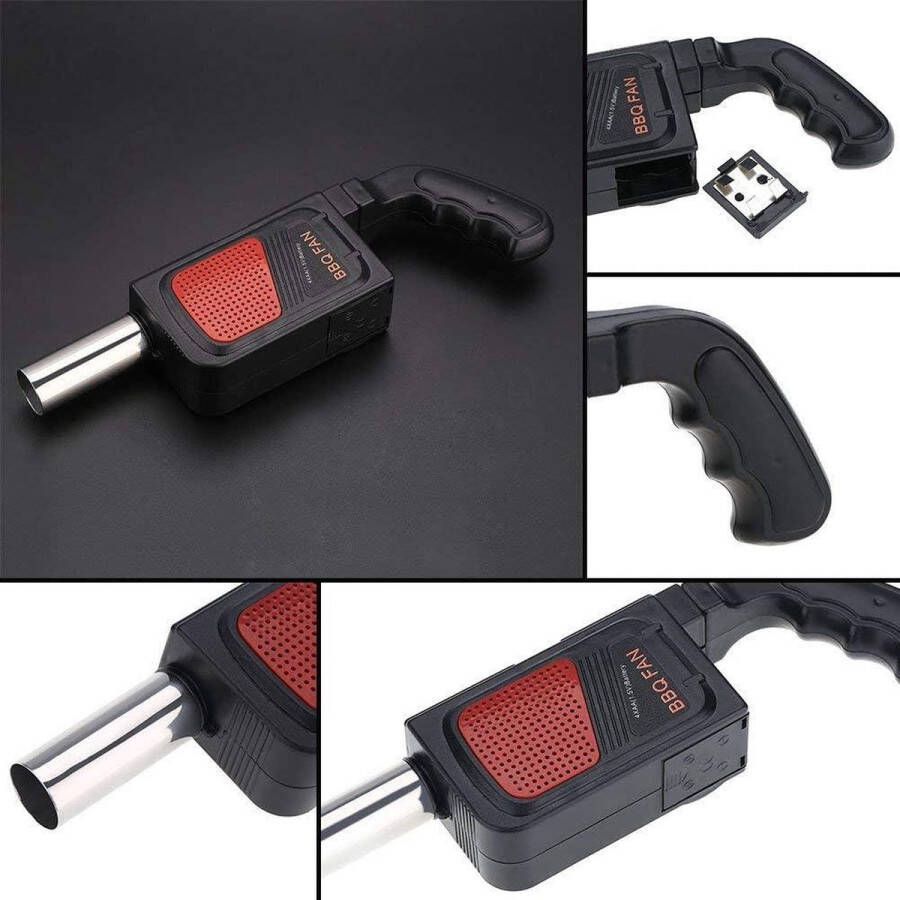 Draagbare Elektrische BBQ Handvat Blower Handheld Outdoor Camping Picknick Koken Tool