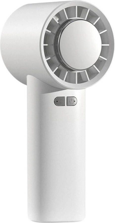 Draagbare Hand Fan Halfgeleider Koeling Wit Usb Oplaadbaar Mini Handheld Fan Outdoor Airconditioner