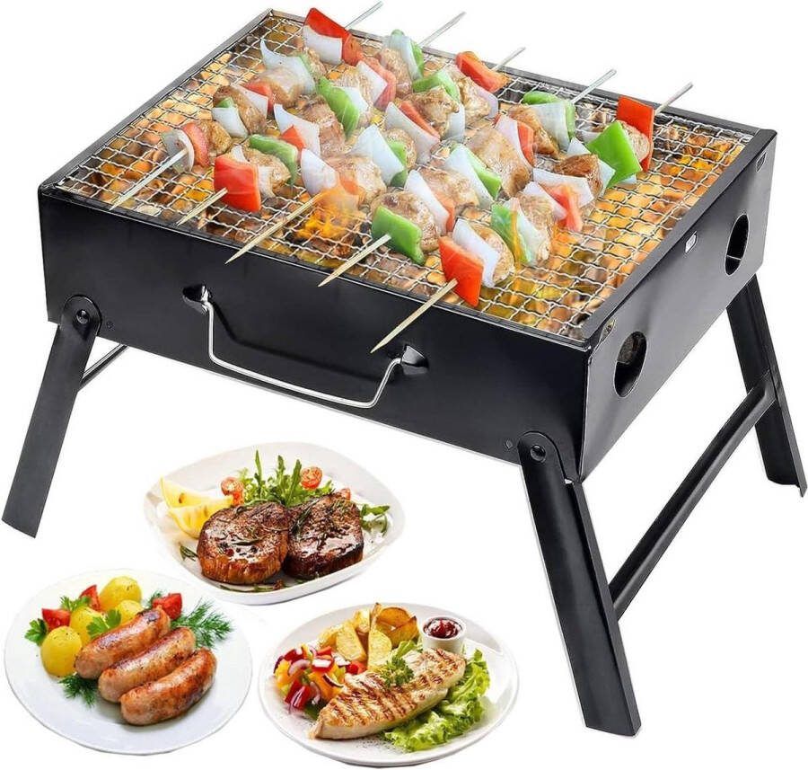 Draagbare Houtskool BBQ Grill Outdoor Koken Camping Picknick Grill Geschikt voor Barbecue