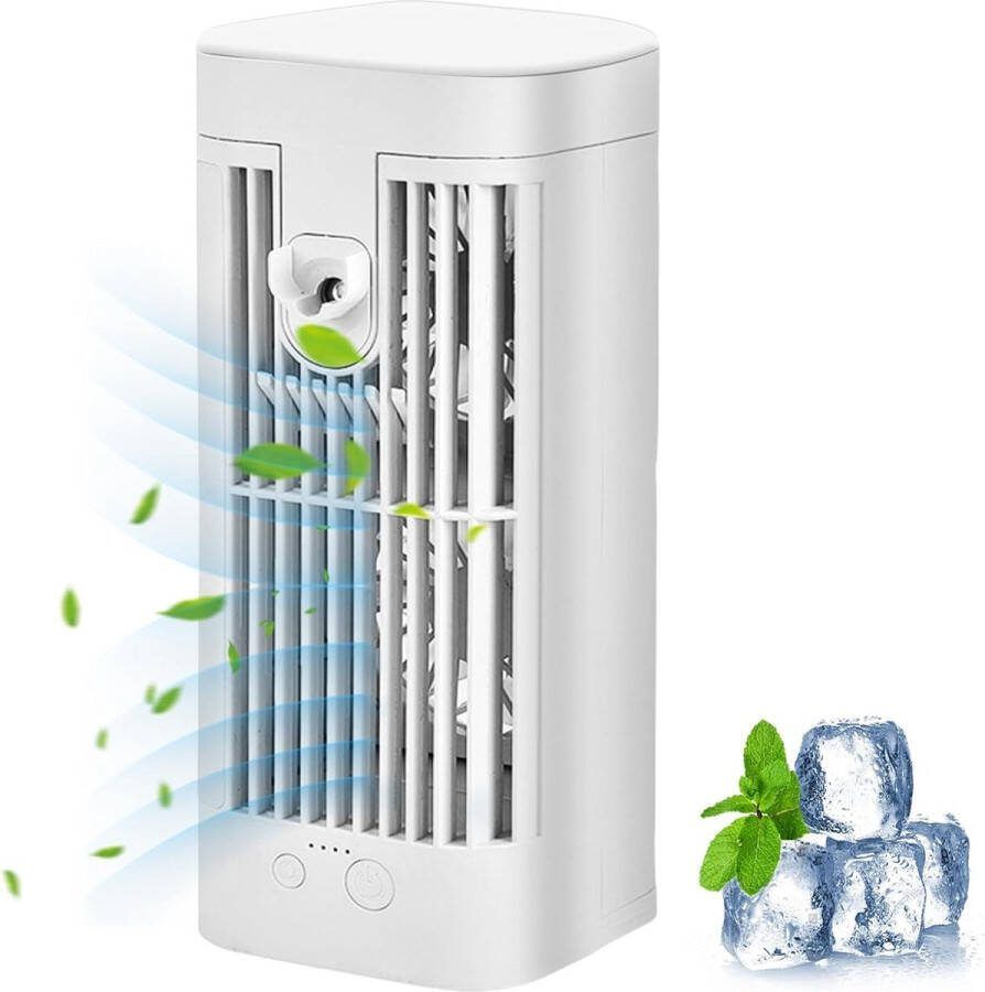 Draagbare Mini-Luchtkoeler Ventilator 4-in-1 Mobiele Airconditioner