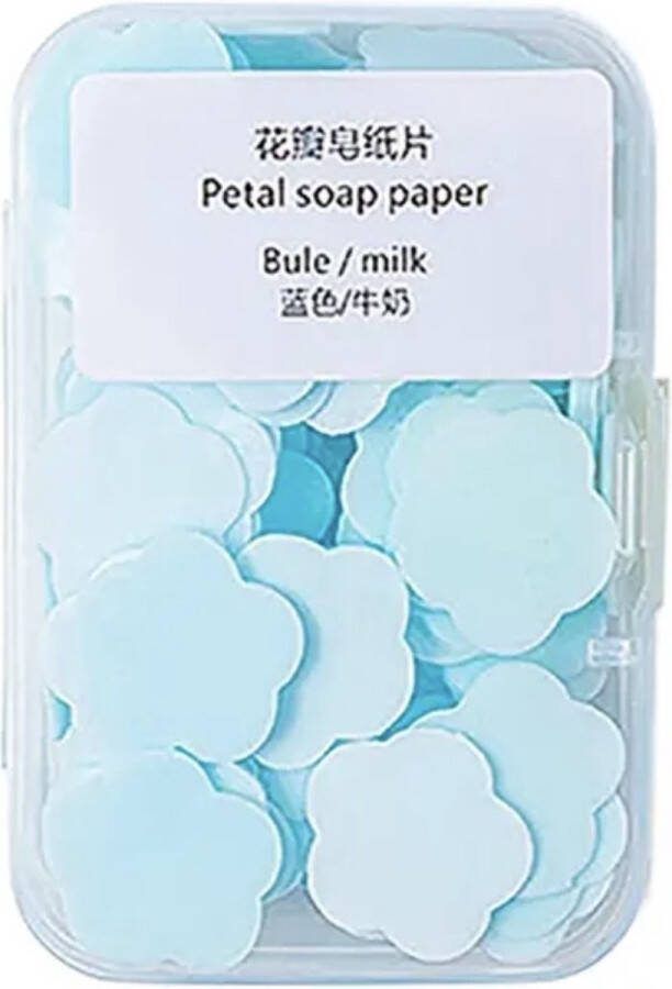 KimDo Draagbare mini zeeppapier Melk Reis zeep Handzeep Toilettas accessoire Vakantie benodigheden Reizen Reiskoffer musthaves Gadget