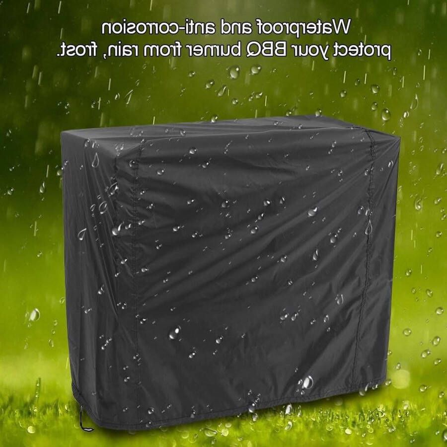 Draagbare waterdichte en stofdichte BBQ hoes voor buiten barbecue beschermhoes voor open grill (80 x 66 x 100 cm) BBQ hoes