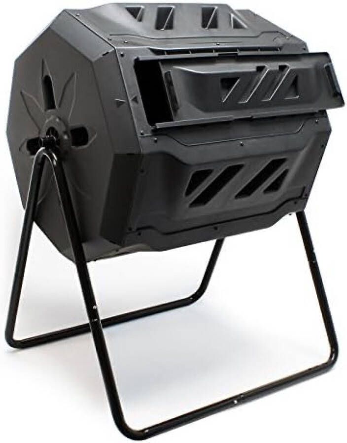 Draaibare compostbak composttrommel 160 liter zwenkbaar compost composten bio