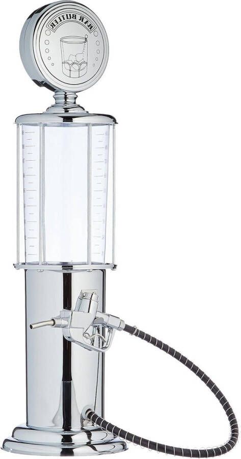 Drankdispenser tapzuil van kunststof voor feestjes meerkleurig 16 x 16 x 43 cm