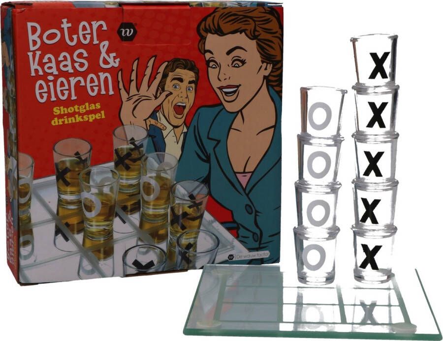 Miko drankspel “boter kaas en eieren” Drinkspel tic tac toe