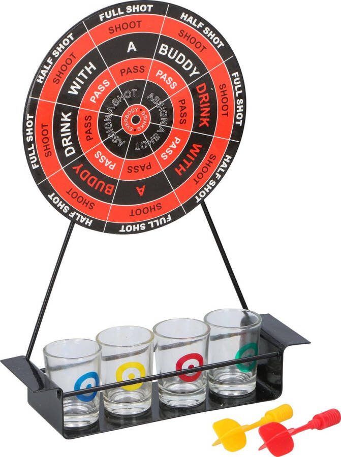 Drankspel Drank Spel Drinkspel Darten Dartboard Magnetisch Dart Board Dartbord Inclusief 4 Shot glazen Shots