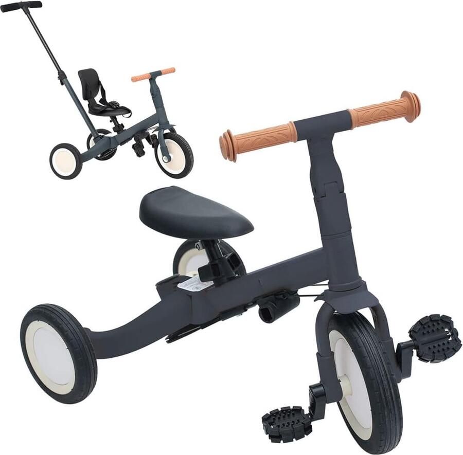 Driewieler Met duwstang Fiets Voor jongens en meisjes Vanaf 18 maanden Must have voor uw kinderen!