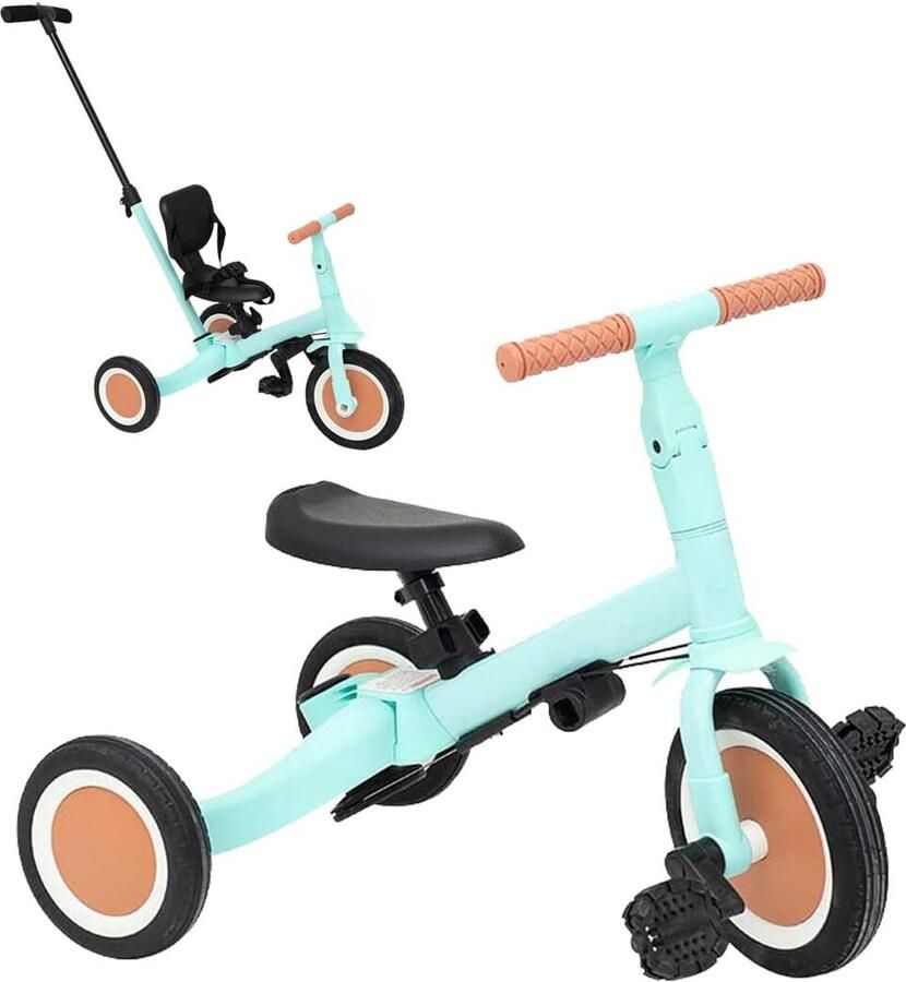 Driewieler Met duwstang Fiets Voor jongens en meisjes Vanaf 18 maanden Must have voor uw kinderen!