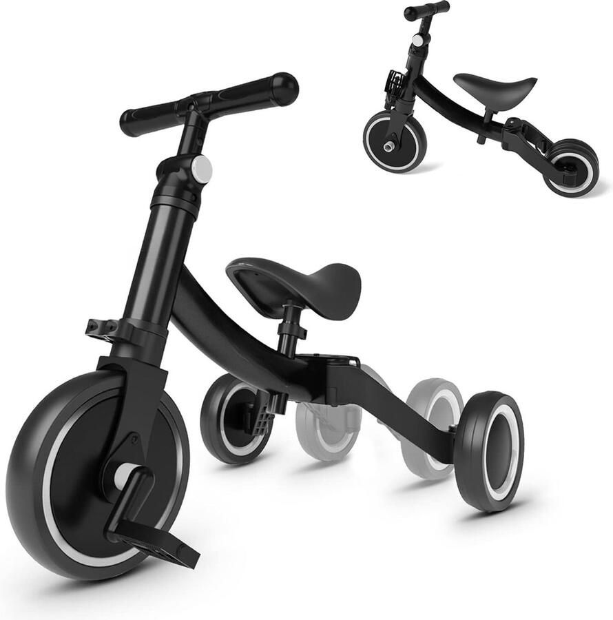 Driewieler Met duwstang Fiets Voor jongens en meisjes Vanaf 18 maanden Must have voor uw kinderen!