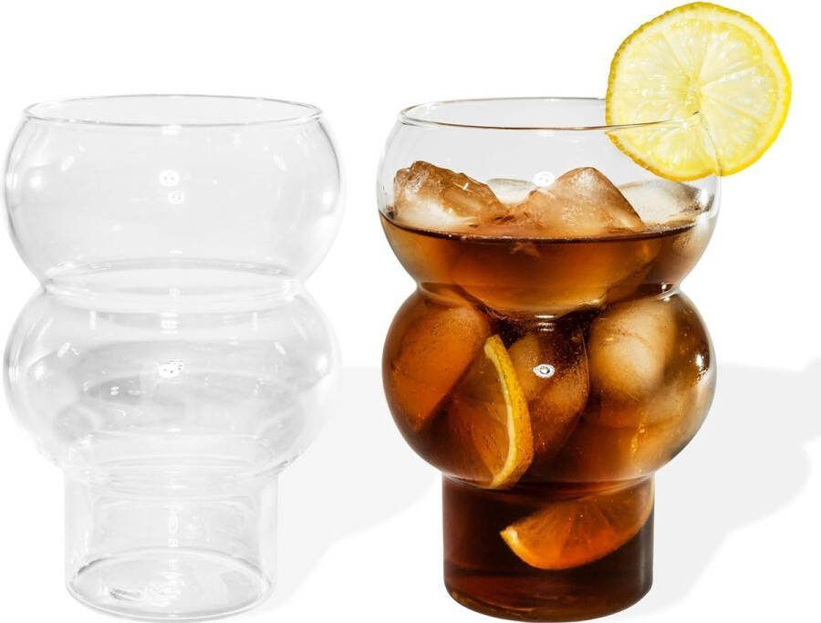 Drinkglazen IJskoffieglazen Cocktailglazen Longdrinkglazen Water Thee Koffie Sap Vaatwasmachinebestendig Duurzaam