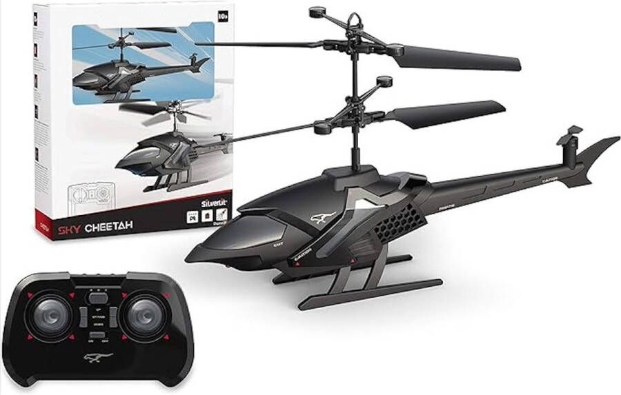 Drone Helikopter RC Helikopter Op afstand Bestuurde Helikopter Sky Cheetah 24 cm Binnengebruik Vliegend speelgoed met 3 infraroodkanalen Vanaf 10 jaar