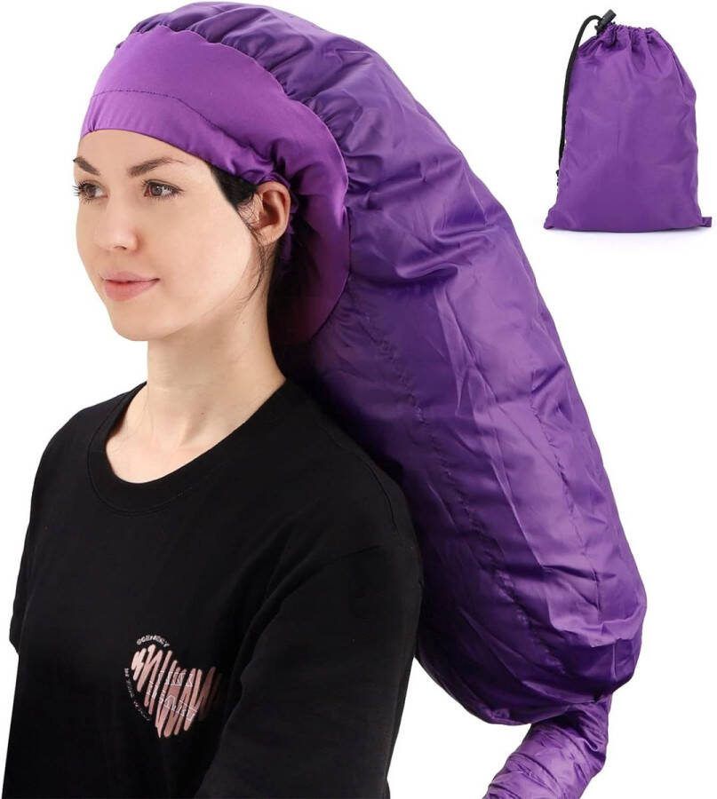 Droogkap Haardroogkap Haardroger Cap Helm Met opbergtas Eenvoudig en veelzijdig Haardroger voor krullen Haarstyling en Haarverzorgingstool Paars