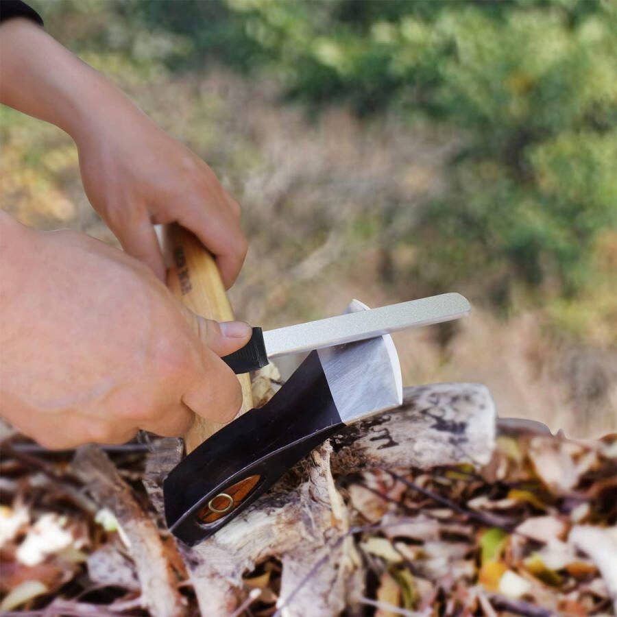 Dual-Grit Diamant Slijpsteen Gereedschapsslijper voor Slijpmes Tuinschaar Bijl Alle Bladranden
