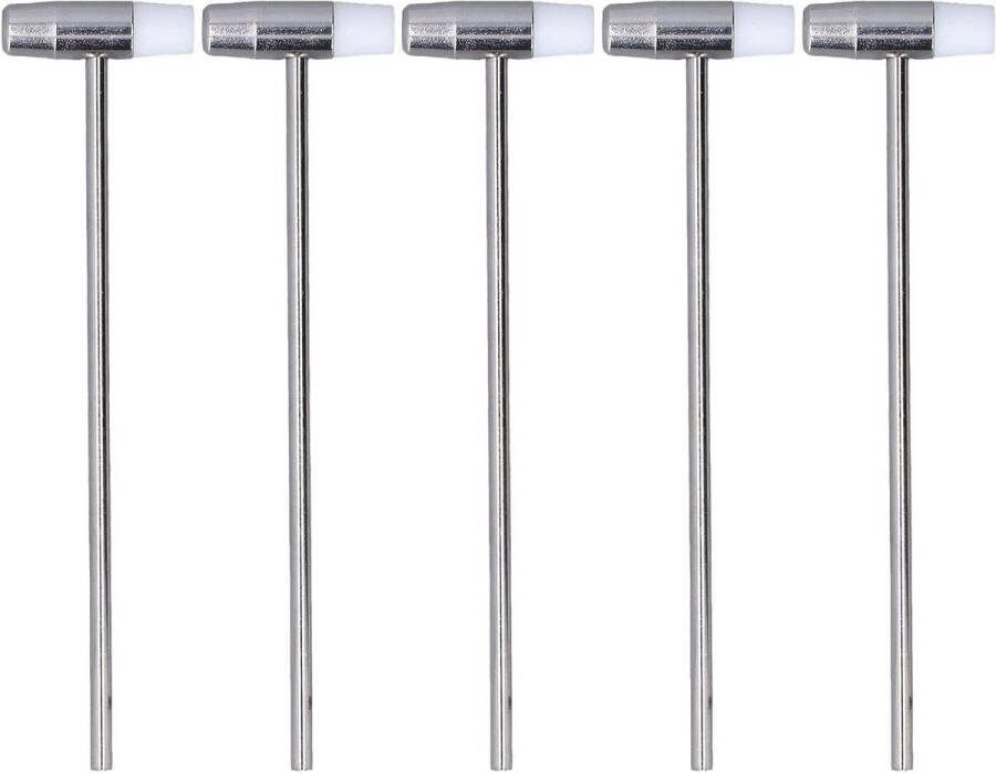 Dual Head Hammer Kleine 2 Gezicht Sieraden Mallet Ambachten Horloge Tuning Handcraft 6.5 Mini Rubber Hamer Houtbewerking Speelgoed DIY Leer Instrument Dubbele Gezicht 5 Stuks