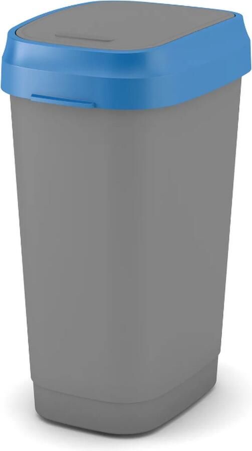 Dual swing vuilnisbak Eco blauw 50L