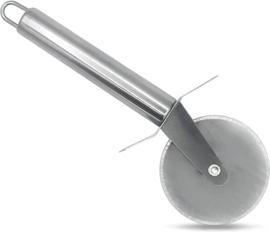 Dubbel wiel Pizza en Pastasnijder 4 cm Roestvrij Staal 18 cm Lang pizzasnijder