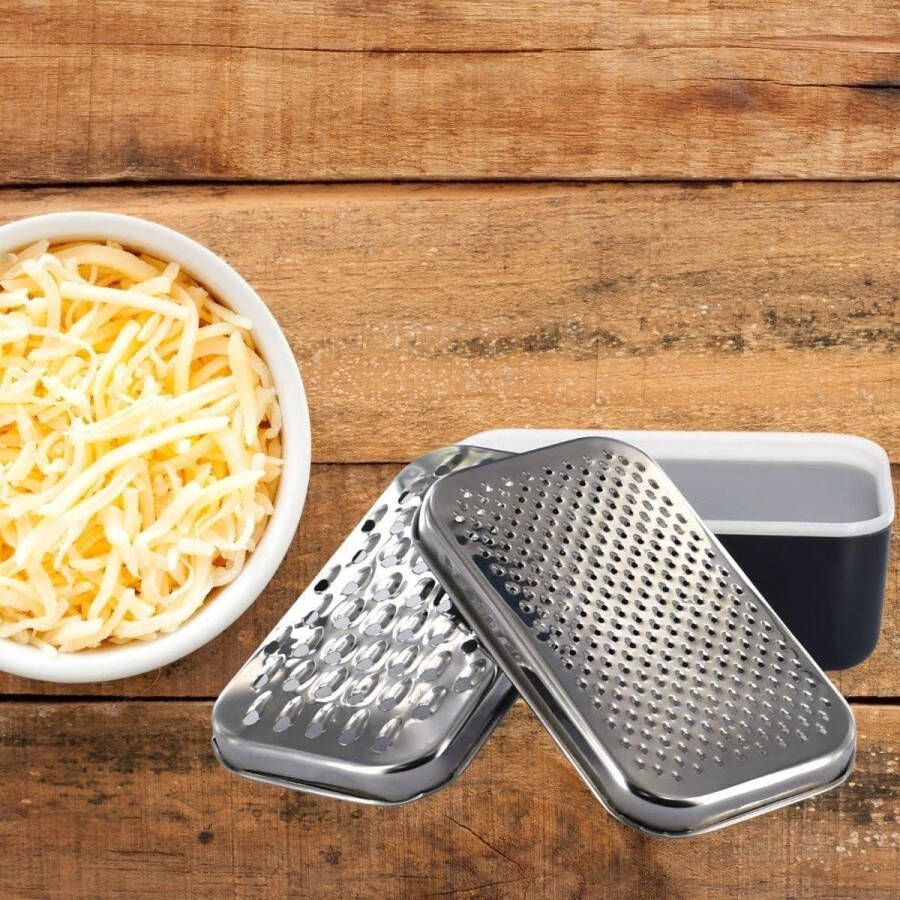 Dubbele Kaasrasp met Opvangbak Handige Keuken Gadget
