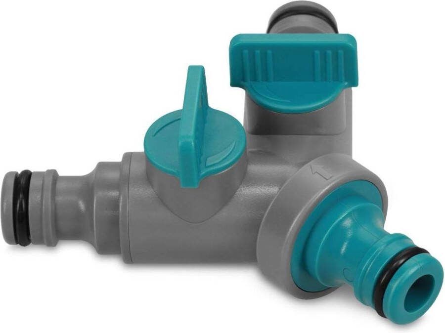 Dubbele kraanaansluiting voor tuinslang 2-weg waterverdeler voor buitenkraan Verstelbare kraansplitter Tuinbewatering Waterverdeling