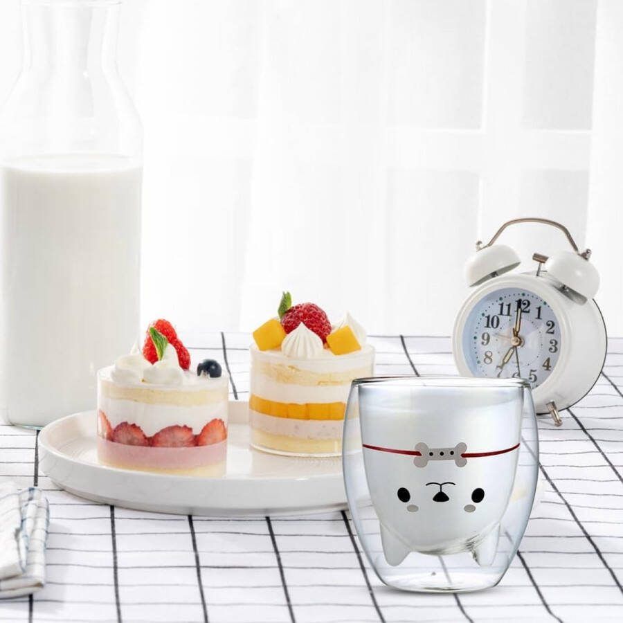 Dubbelwandige glazen set thermoglazen van borosilicaatglas drinkglazen voor thee koffie cappuccino water sap ijsthee koffieglazen theeglazen met zweefeffect