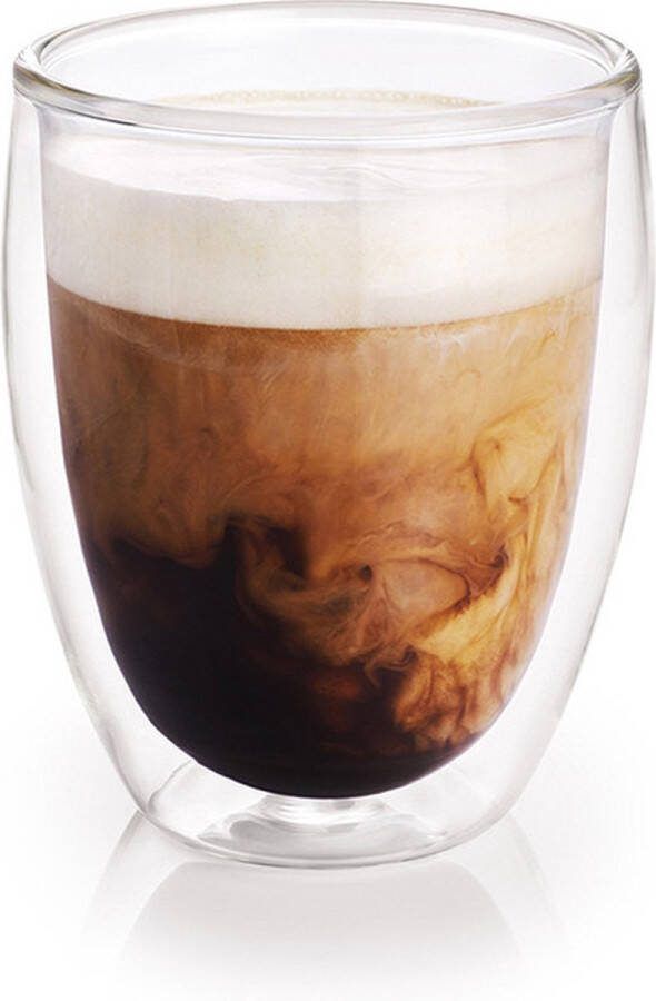 Dubbelwandige koffiekopje theeglas 300 ml Koken en tafelen Barista Koffiekoppen koffiemokken Dubbelwandige glazen