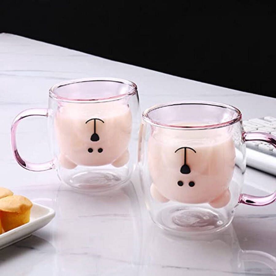 Dubbelwandige latte macchiato-glazen koffieglas theeglazen mokkakopjes Koffiekopjes espressokopjes kopjes Cappuccino kopjes 2* 250ml