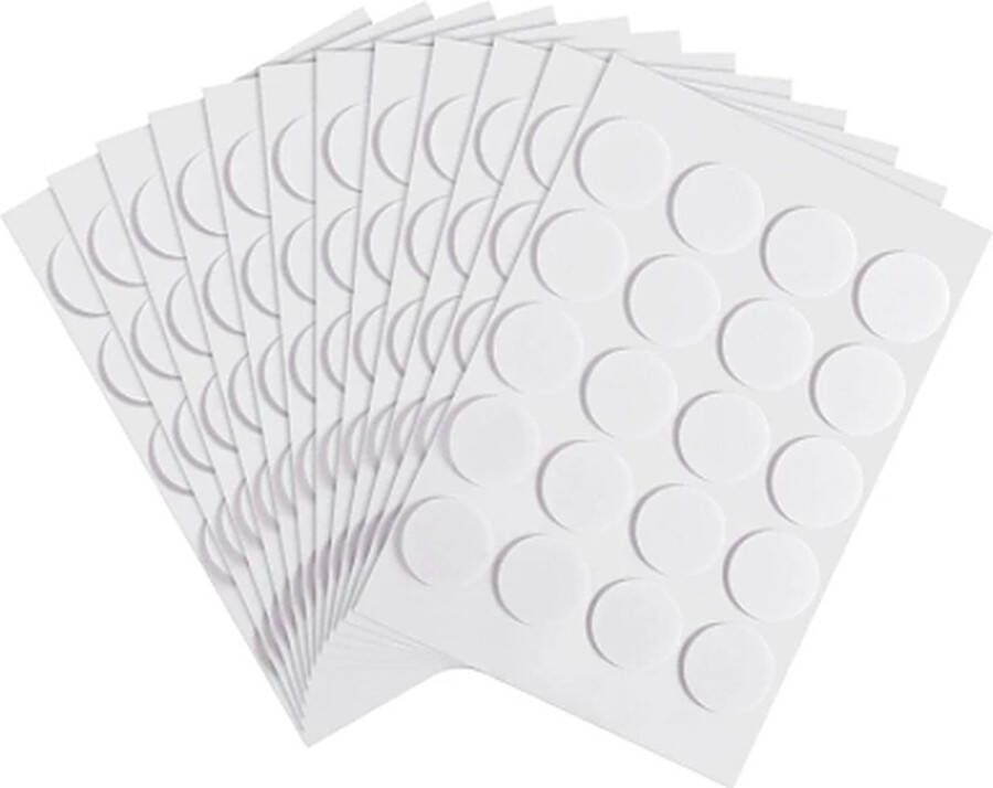 Dubbelzijdige Glue Dots Kaarsenlont Stickers 18 mm 500 Stickers