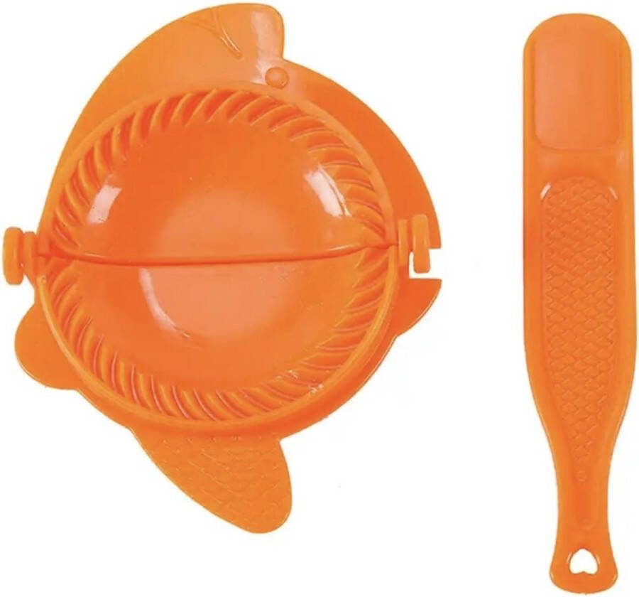 Dumpling maker Ravioli maker Pastei maker Empanada maker Deegvormer Knoedel maker pastei vorm Deeg Pers koekjespers -Empanada maker Dumplings Machine oranje raviolimakers