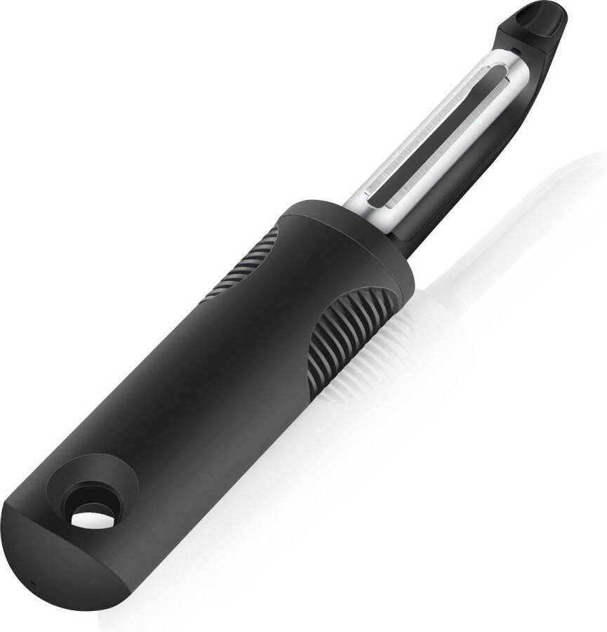 Dunschiller aspergeschiller groenteschiller extra scherp gekarteld lemmet tweesnijdend ergonomische handgreep