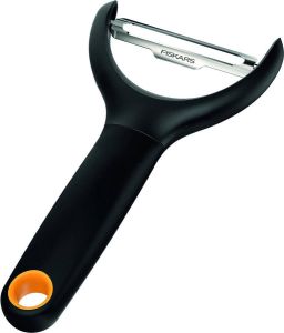 Dunschiller groenteschiller lengte: 15 cm staal kunststof Functional Form zwart 1016122