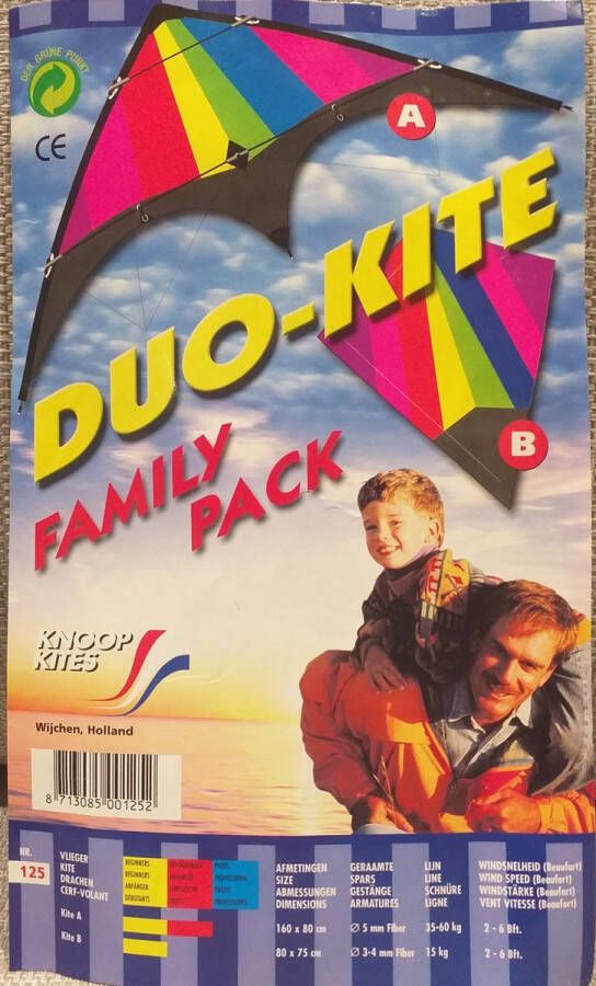 Duo Kite Family Pack 2 vliegers in 1 verpakking KNOOP KITES