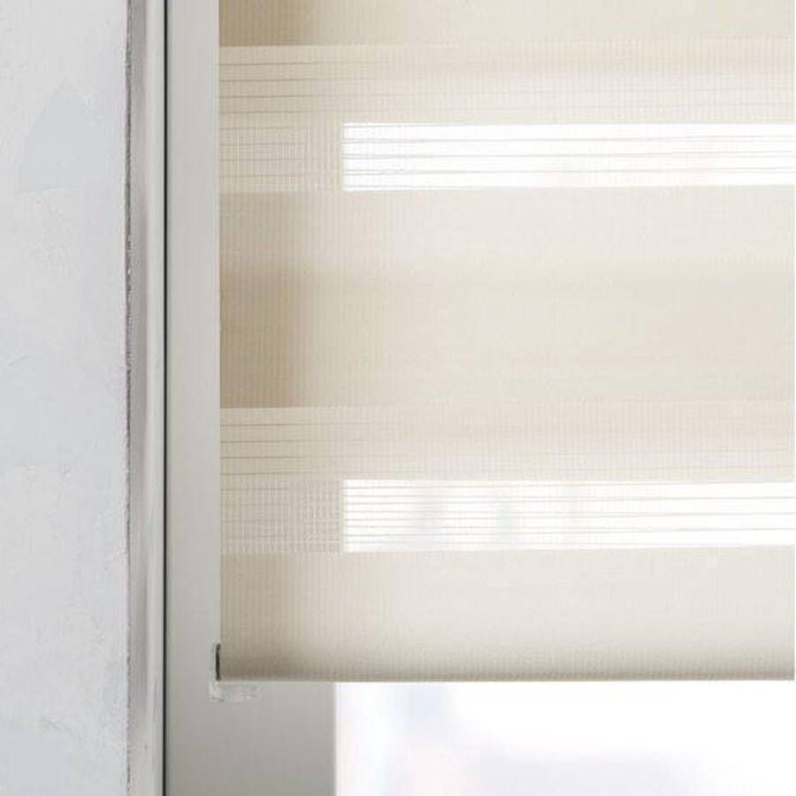 Duo Rolgordijn Lichtdoorlatend Beige 60x175 cm