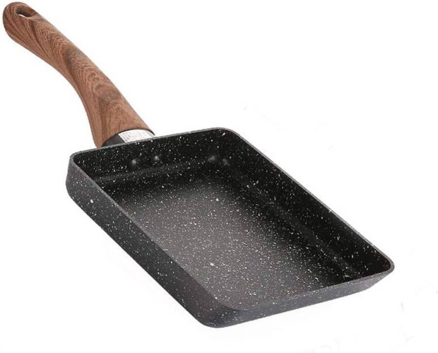 Dupla Premiere omeletpan 20 cm Gegoten aluminium antiaanbaklaag Inductie geschikt Zwart en rood. japanese omelette pan