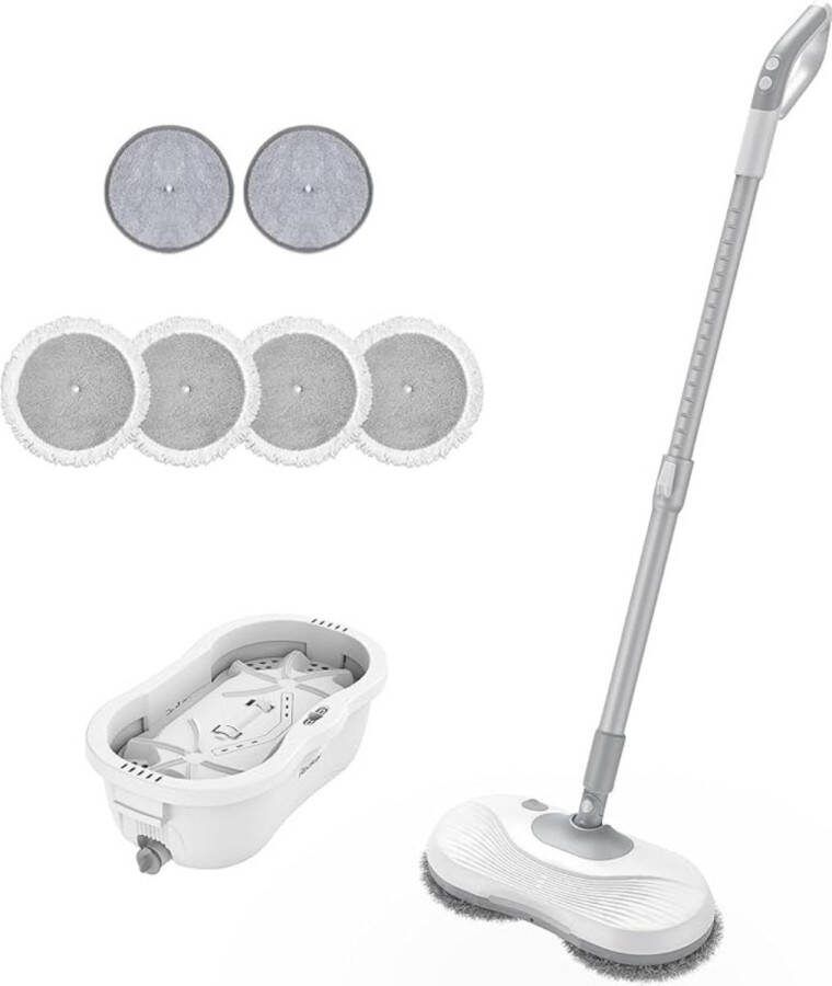 Dweil Dweilsysteem Vloerdweil Microvezeldweil 2 in 1 Mop Wit
