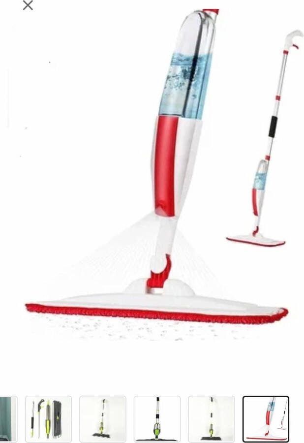 Dweil Mop met Sproeifunctie Vloerwisser met Sproeikop Spray Mop Vloer met 3 x Dweilpads Stofwisser Natte Wisser met Navulbare Fles Van 640 ml voor Hardhout Laminaatvloeren