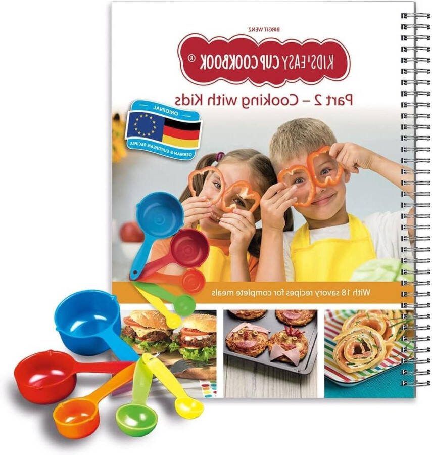 Easy Cup Cookbook Koken with Kids Deel 2 Cooking Box Set incl. 5 kleurrijke maatbekers