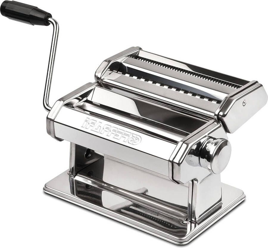 Easy pastamachine roestvrij staal wielen 18 cm van aluminium Pasta Maker met handvat