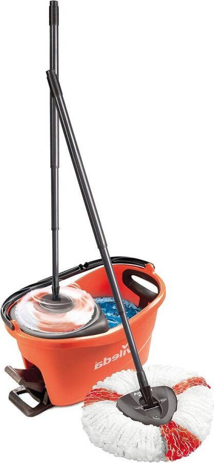EasyWring & Clean Mop Emmer Set met Powercentrifuge Koraal Reinigingssysteem