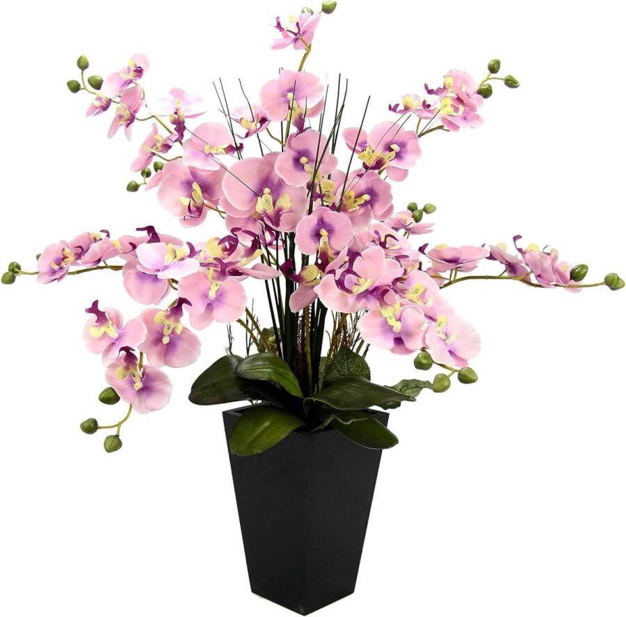 Echte touch Kunstorchidee in pot phalaenopsis kunstbloem vlinder decoratie realistische bloemen kunstplant voor bruiloft