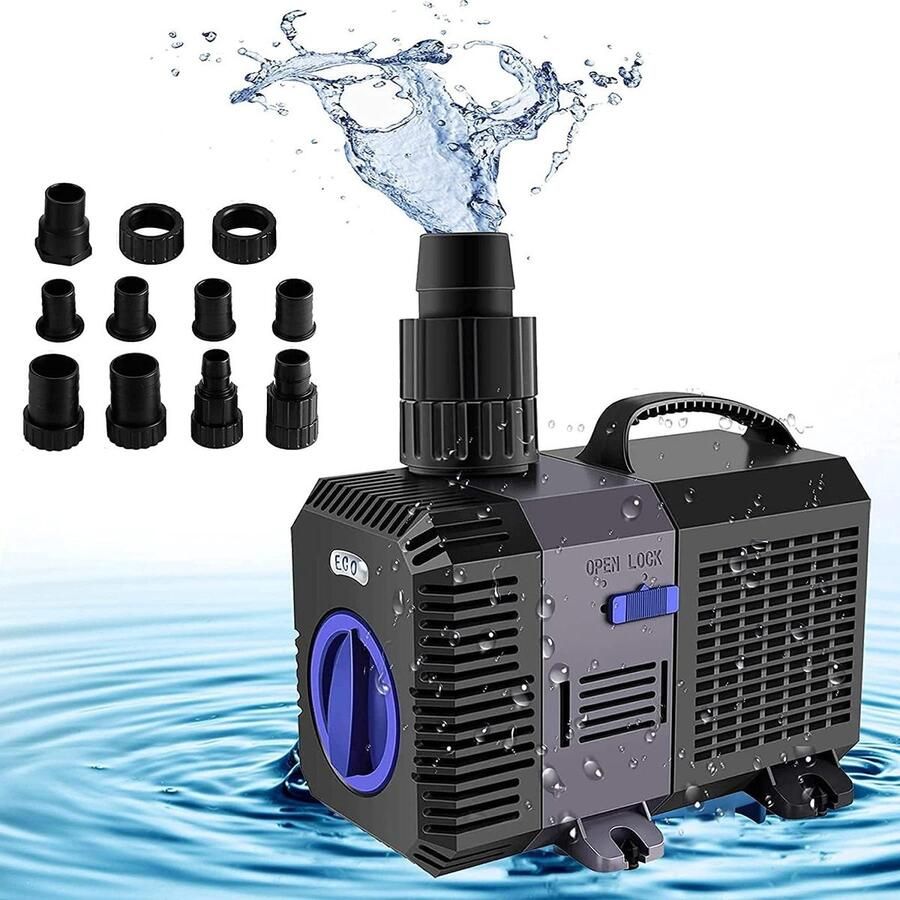 Eco Waterpomp Beeklooppomp Modieus 4500 L H 30W voor vijver fonteinpomp