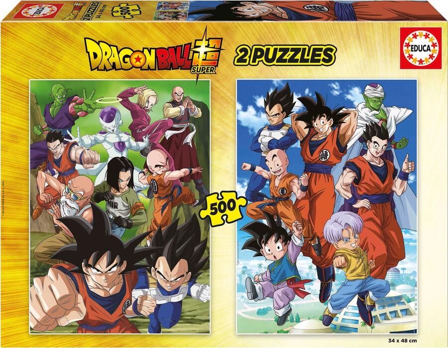 EDUCA puzzel 2 x 500 stuks Dragon Ball