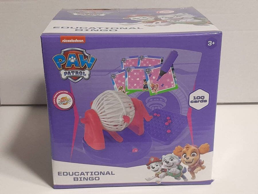 Educatieve bingo Paw Patrol