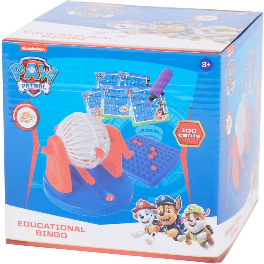 Educatieve bingo Paw Patrol