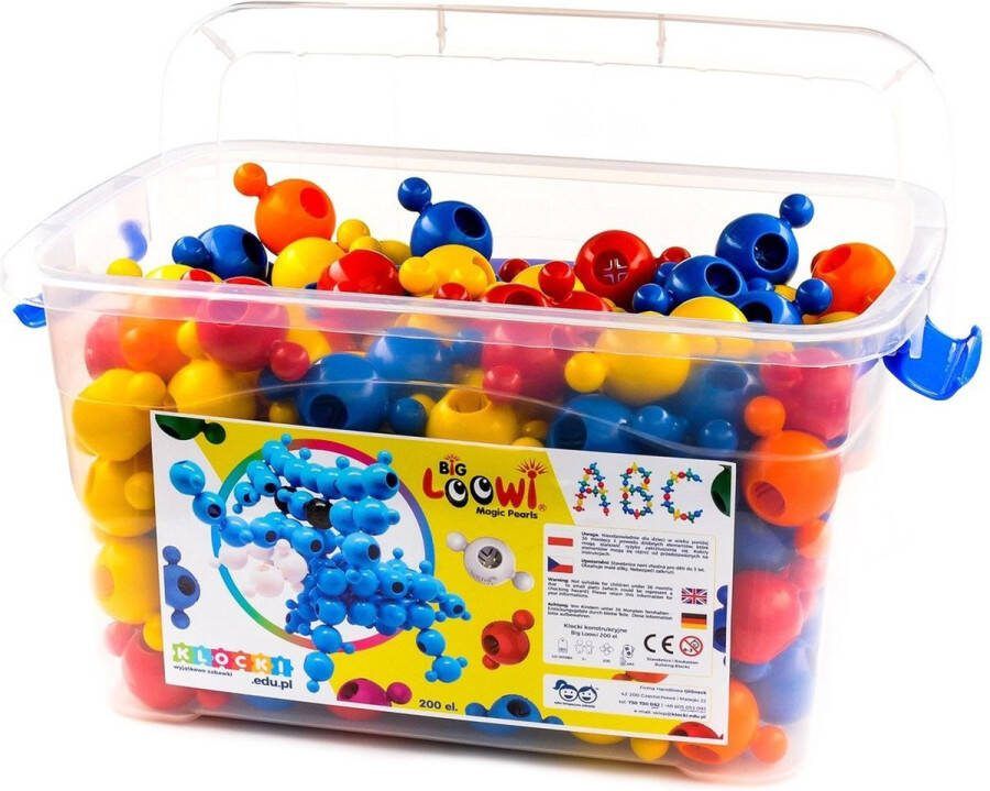 Educatieve Bouwblokken Set in Plastic Doos 200 stuks LOOWI