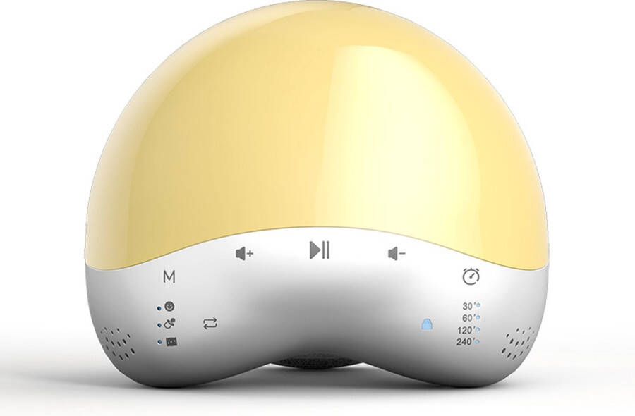 EDUP White Noise Machine – Slaaptrainer – Witte Ruis – Slaap Geluidsmachine Nachtlamp Slaaphulpen Tafellamp met Geluid