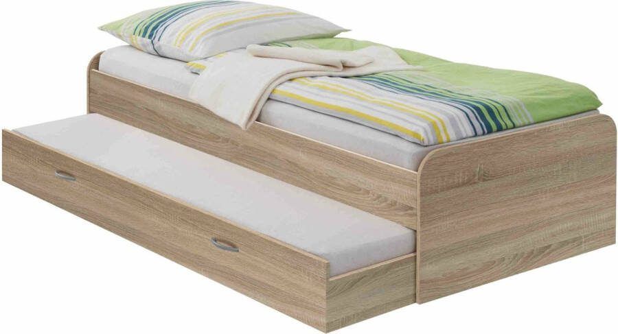 Eenpersoonsbed Denzel Eiken Hoogte 50.5 cm