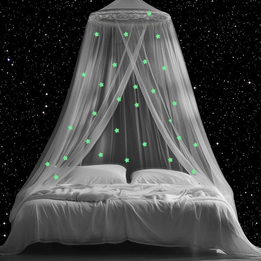 Eenpersoonsbed tweepersoonsbed klamboe muggennet 06 m x 25 m x 105 m kinderen opvouwbaar muggennet reizen thuis lichte ster