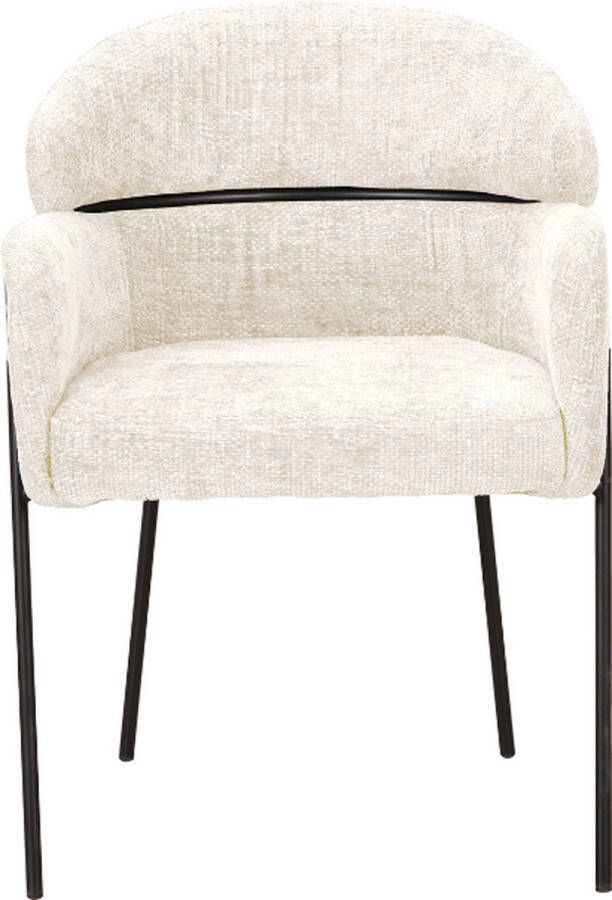Starfurn Eetkamerstoel Otis | White | Met armleuning
