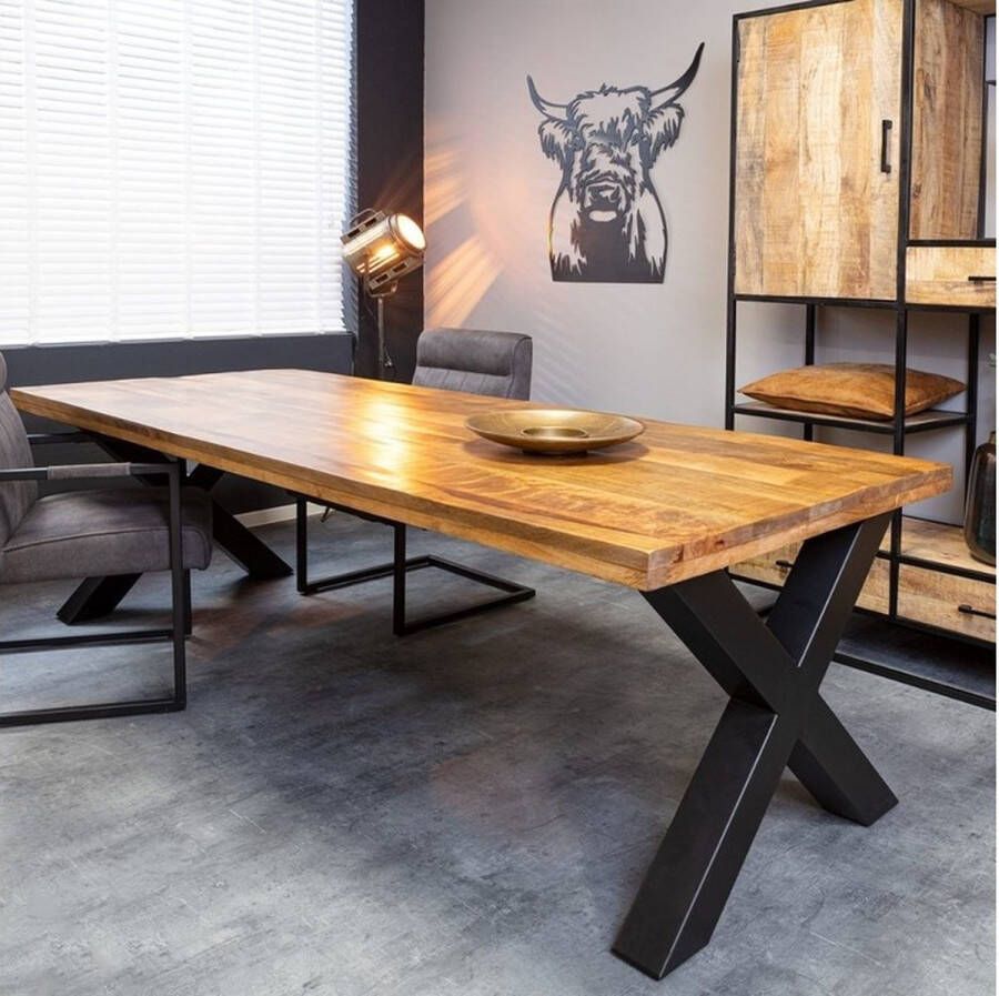 Merkloos Sans marque Eetkamertafel Denver | Rechthoek X-poot | 300 cm - Foto 2