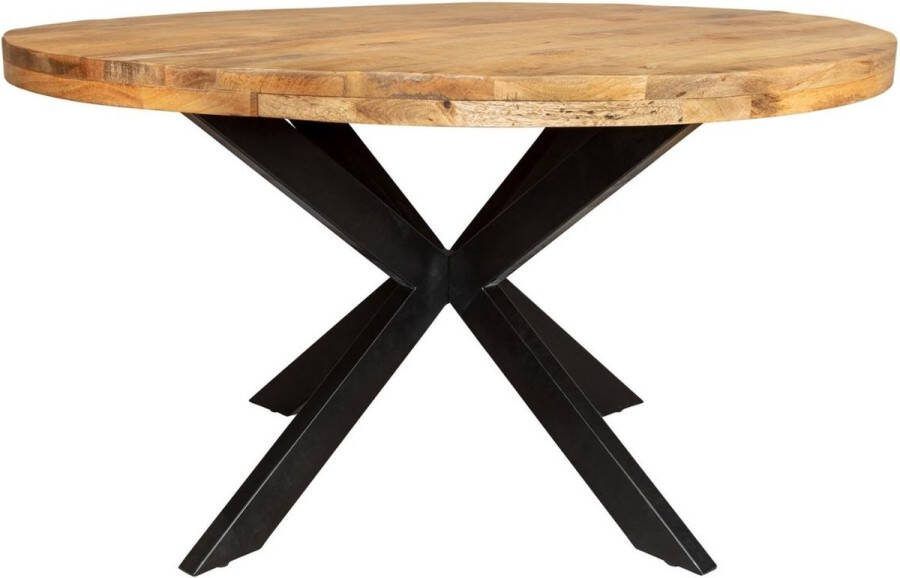 Starfurn Eetkamertafel industrieel Eetkamertafel Sanne Eettafel mangohout 120 cm - Foto 3