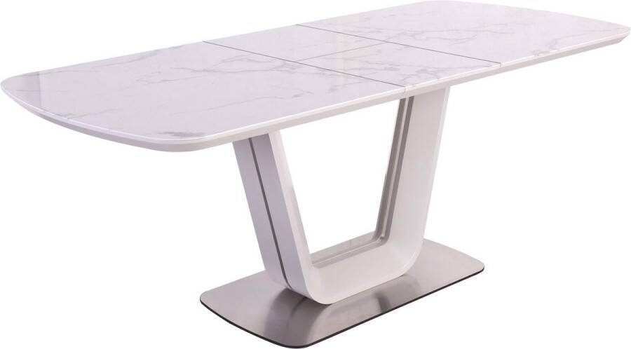 Eetkamertafel Faith Wit MDF Rechthoek 160x90cm Hoogte 76 cm
